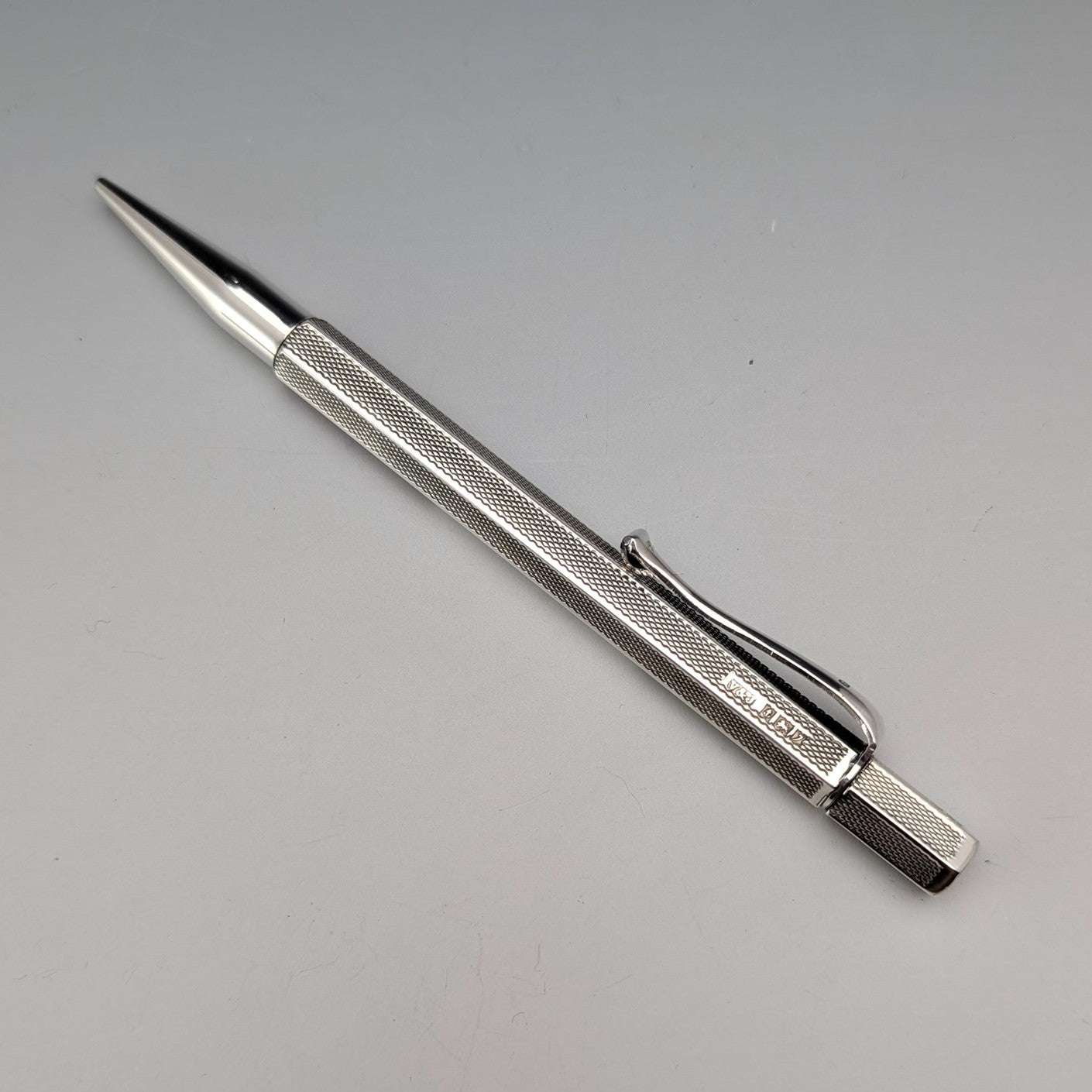1958年 英国ヴィンテージ 純銀製 ヘキサゴン 推進式シャープペンシル